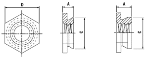 Self-clinching fasteners Self-clinching fasteners