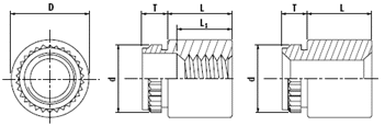 Self-clinching fasteners Self-clinching fasteners
